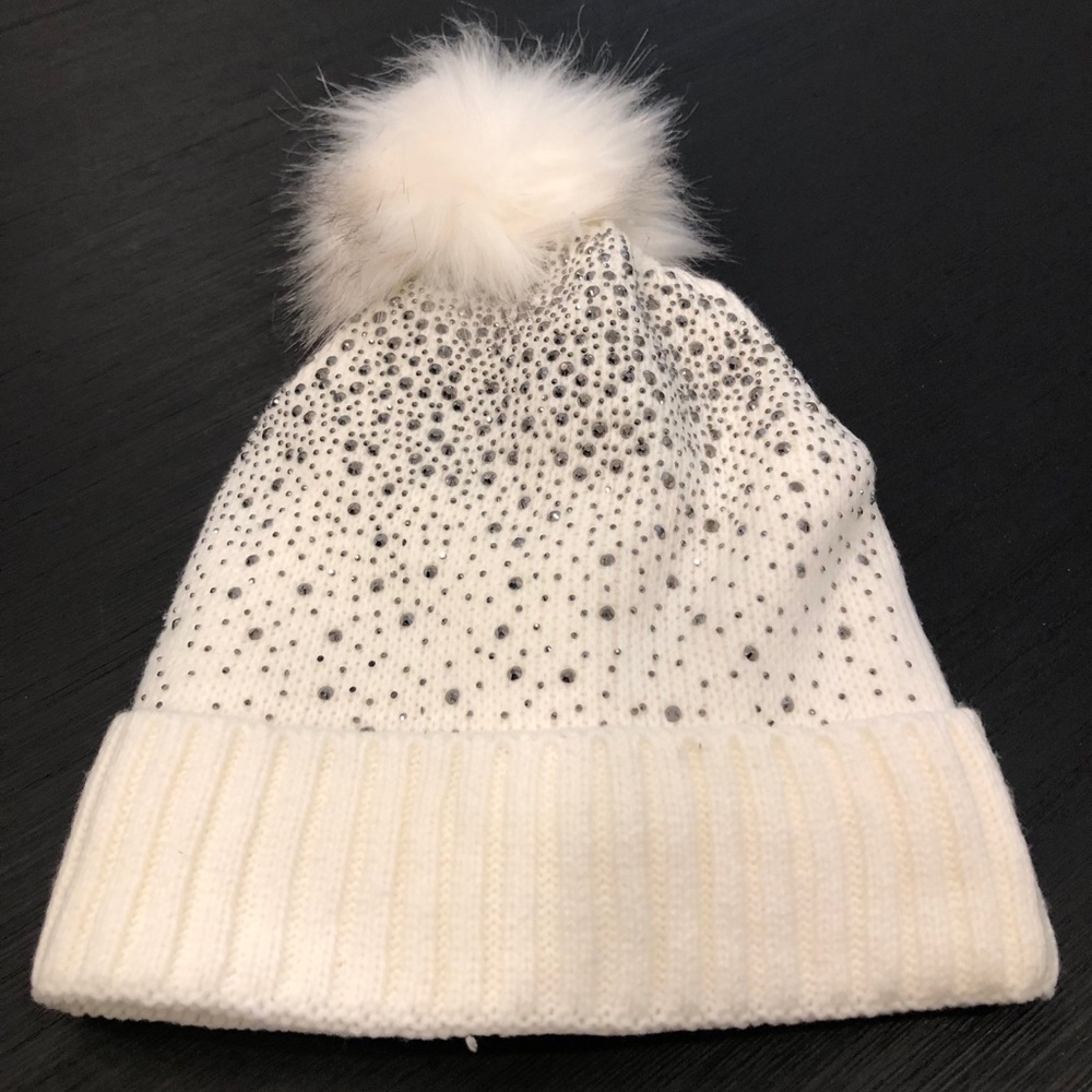 Sherpa Lined Bling Knitted Beanie - Picture 3 of 5